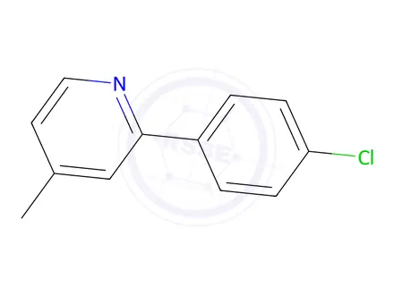 Chemical structure of 2-(4-CHLORO-PHENYL)-4-METHYL-PYRIDINE