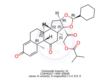 Chemical structure of Ciclesonide Impurity 16