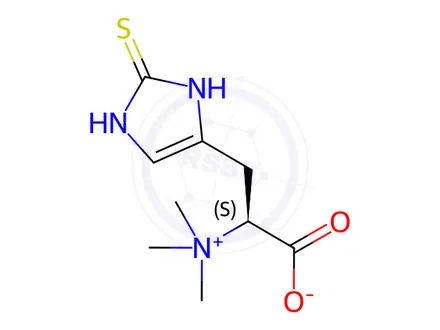 Chemical structure of Ergothioneine