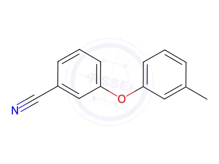 Chemical structure of Benzonitrile, 3-(3-methylphenoxy)-