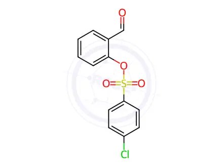 Chemical structure of 2-formylphenyl 4-chloro-1-benzenesulfonate