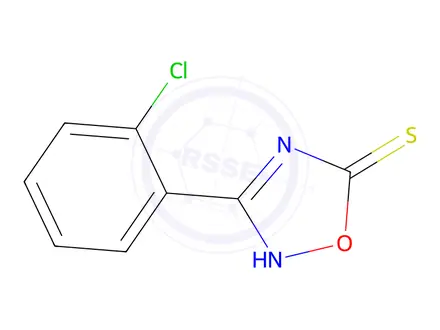 Chemical structure of 3-(2-chlorophenyl)-1,2,4-oxadiazole-5-thiol