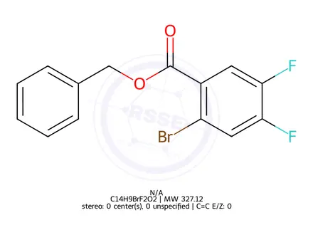 Chemical structure of Benzyl 2-bromo-4,5-difluorobenzoate