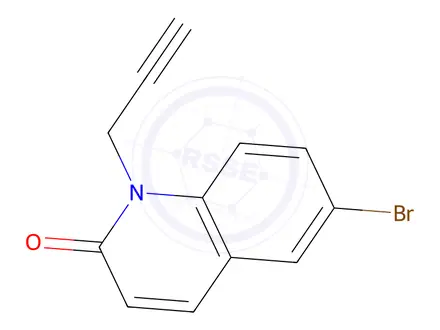 Chemical structure of 6-Bromo-1-(prop-2-yn-1-yl)quinolin-2(1H)-one