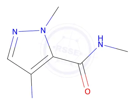 Chemical structure of 4-amino-N,1-dimethyl-1H-pyrazole-5-carboxamide