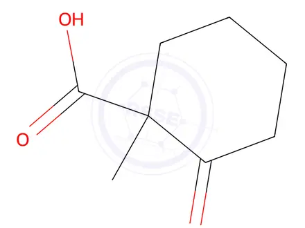 Chemical structure of Cyclohexanecarboxylic acid, 1-methyl-2-oxo-(9CI)