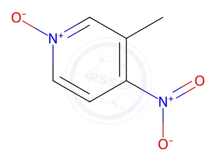 Chemical structure of 3-Methyl-4-nitropyridine N-oxide