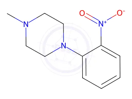 Chemical structure of 1-Methyl-4-(2-nitrophenyl)piperazine