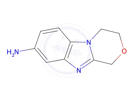 Chemical structure of 3,4-Dihydro-1H-benzo[4,5]imidazo[2,1-c][1,4]oxazin-8-amine
