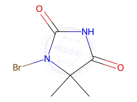 Chemical structure of 1-Bromo-5,5-dimethylhydantoin