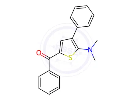 Chemical structure of (5-(Dimethylamino)-4-phenylthiophen-2-yl)(phenyl)methanone