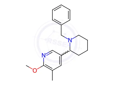 Chemical structure of 5-(1-Benzylpiperidin-2-yl)-2-methoxy-3-methylpyridine