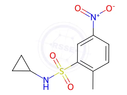 Chemical structure of N-Cyclopropyl-2-methyl-5-nitrobenzenesulfonamide