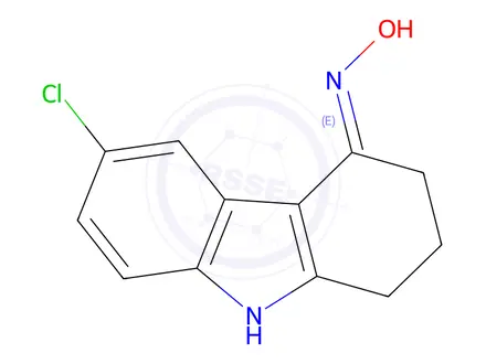 Chemical structure of N-(6-chloro-2,3,4,9-tetrahydro-1H-carbazol-4-ylidene)hydroxylamine