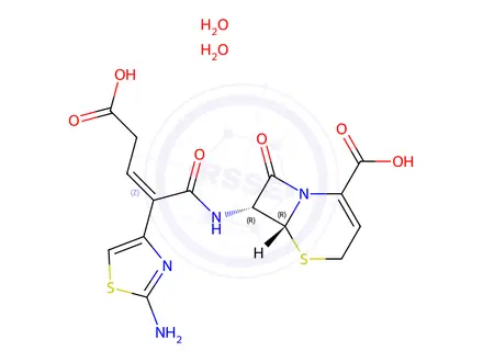 Chemical structure of Ceftibuten Hydrate