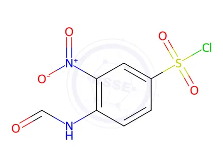 Chemical structure of 4-(Formylamino)-3-nitro-benzenesulfonyl chloride