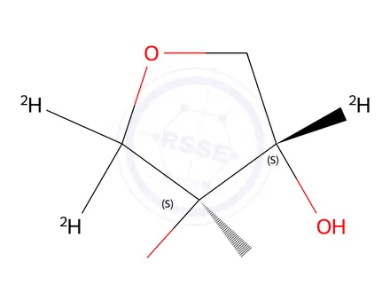 Chemical structure of 1,4-Anhydro-L-threitol-d4