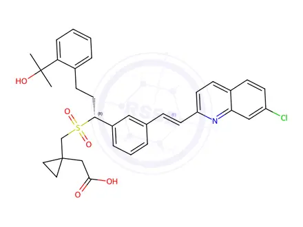 Chemical structure of Montelukast Sulfone