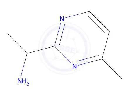 Chemical structure of 1-(4-Methylpyrimidin-2-yl)ethan-1-amine