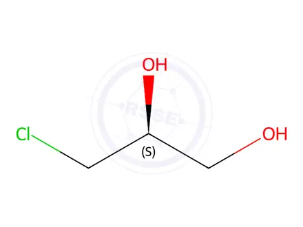 Chemical structure of (S)-(+)-3-Chloro-1,2-propanediol