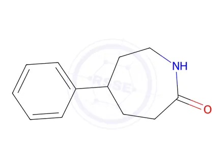Chemical structure of 5-phenylazepan-2-one