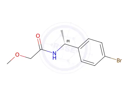 Chemical structure of (R)-N-(1-(4-Bromophenyl)ethyl)-2-methoxyacetamide