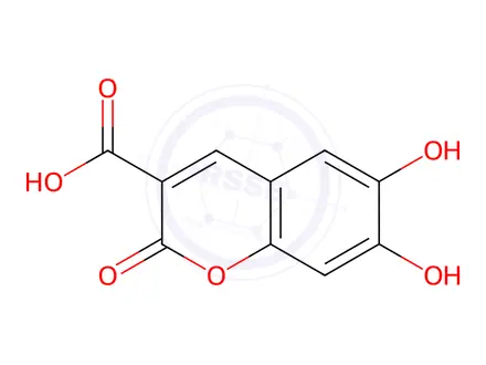 Chemical structure of 6,7-Dihydroxycoumarin-3-carboxylic Acid
