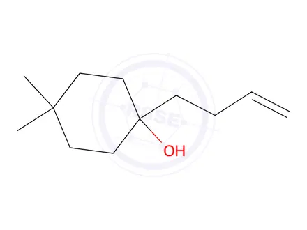 Chemical structure of 1-(But-3-en-1-yl)-4,4-dimethylcyclohexanol