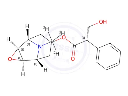 Chemical structure of Scopolamine-d3