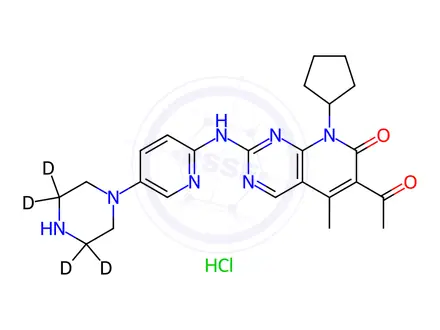 Chemical structure of Palbociclib-d4