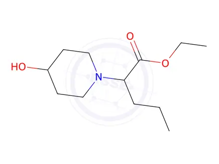 Chemical structure of Ethyl 2-(4-hydroxypiperidin-1-yl)pentanoate