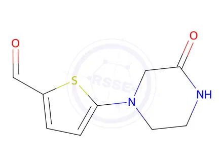 Chemical structure of 5-(3-Oxopiperazin-1-yl)thiophene-2-carbaldehyde