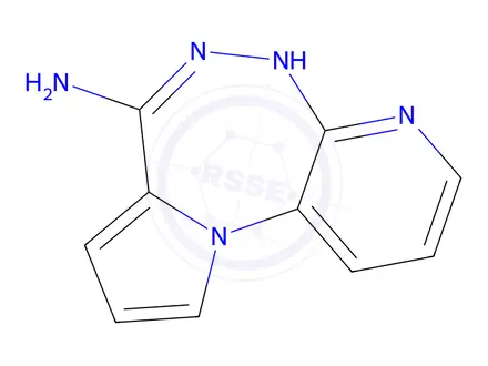 Chemical structure of 4H-Pyrido[2,3-c]pyrrolo[1,2-e][1,2,5]triazepin-7-amine
