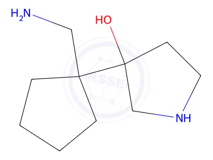 Chemical structure of 3-(1-(Aminomethyl)cyclopentyl)pyrrolidin-3-ol