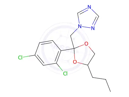 Chemical structure of Propiconazole