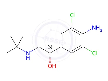 Chemical structure of (S)-(+)-Clenbuterol