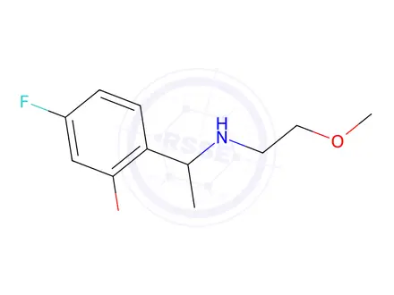 Chemical structure of 5-Fluoro-2-(1-((2-methoxyethyl)amino)ethyl)phenol