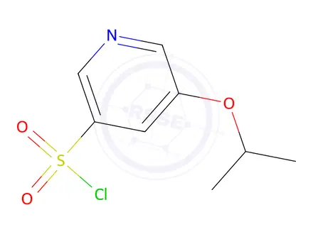 Chemical structure of 5-(propan-2-yloxy)pyridine-3-sulfonyl chloride