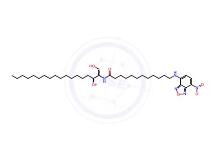 Chemical structure of N-(NBD-Aminolauroyl)safingol