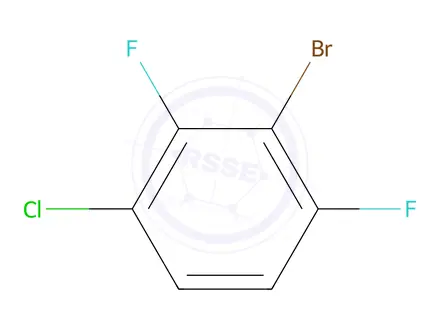 Chemical structure of 1-Bromo-3-chloro-2,6-difluorobenzene