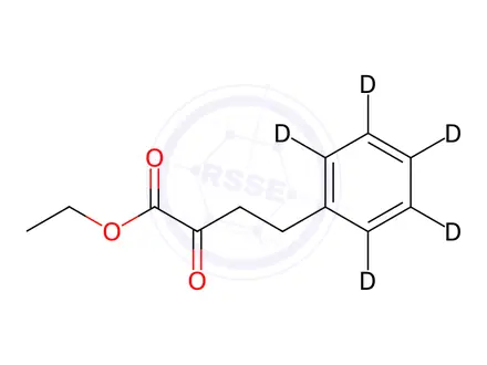Chemical structure of Ethyl 2-Oxo-4-phenylbutyrate-d5
