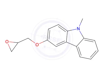 Chemical structure of 9-Methyl-3-(oxiran-2-ylmethoxy)-9H-carbazole