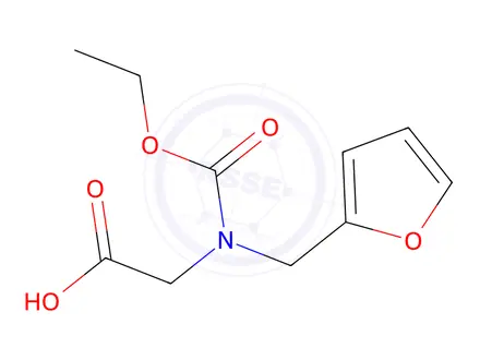 Chemical structure of N-(Ethoxycarbonyl)-N-(furan-2-ylmethyl)glycine