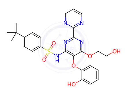 Chemical structure of DesMethyl Bosentan