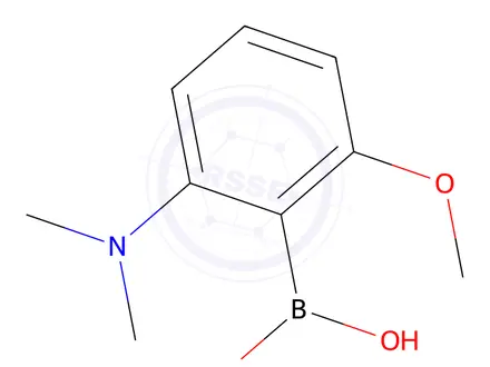 Chemical structure of (2-(Dimethylamino)-6-methoxyphenyl)boronic acid