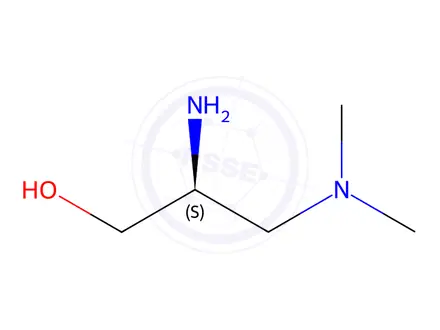 Chemical structure of (2S)-2-amino-3-(dimethylamino)propan-1-ol