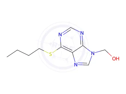 Chemical structure of (6-(Butylthio)-9H-purin-9-yl)methanol