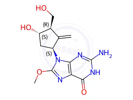 Chemical structure of 8-methoxy Entecavir