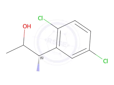 Chemical structure of (1S)-1-amino-1-(2,5-dichlorophenyl)propan-2-ol