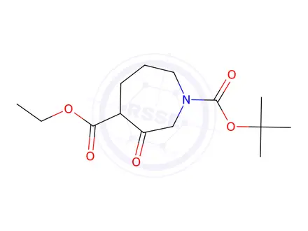Chemical structure of 1-Tert-Butyl 4-Ethyl 3-Oxoazepane-1,4-Dicarboxylate